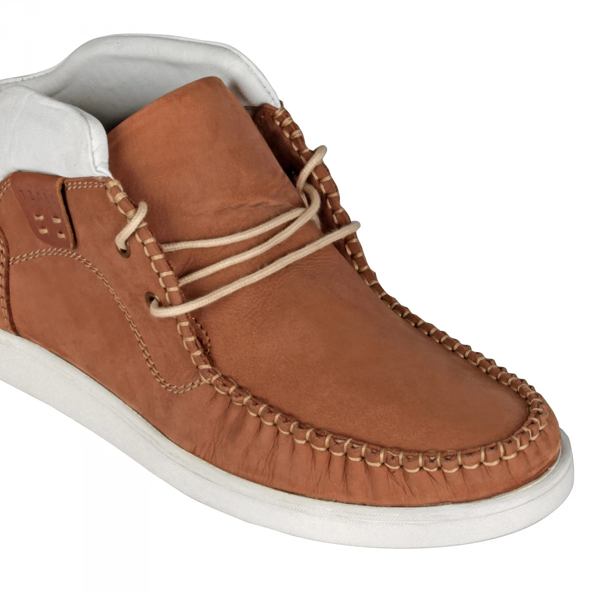 Pure Leather Low Ankle, Tan Boots with Rubber Sole - Bismark (Tan), LIV0505WHTN
