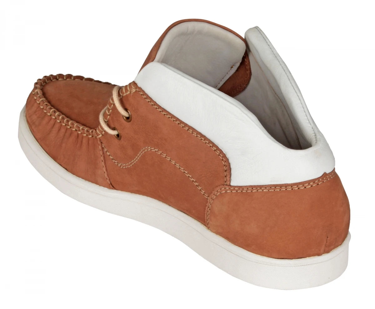Pure Leather Low Ankle, Tan Boots with Rubber Sole - Bismark (Tan), LIV0505WHTN