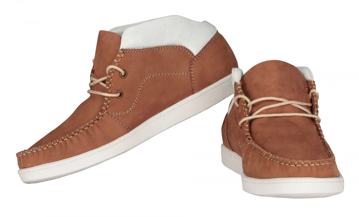 Pure Leather Low Ankle, Tan Boots with Rubber Sole - Bismark (Tan), LIV0505WHTN