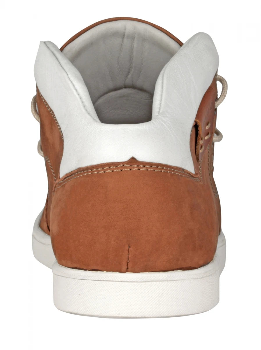 Pure Leather Low Ankle, Tan Boots with Rubber Sole - Bismark (Tan), LIV0505WHTN