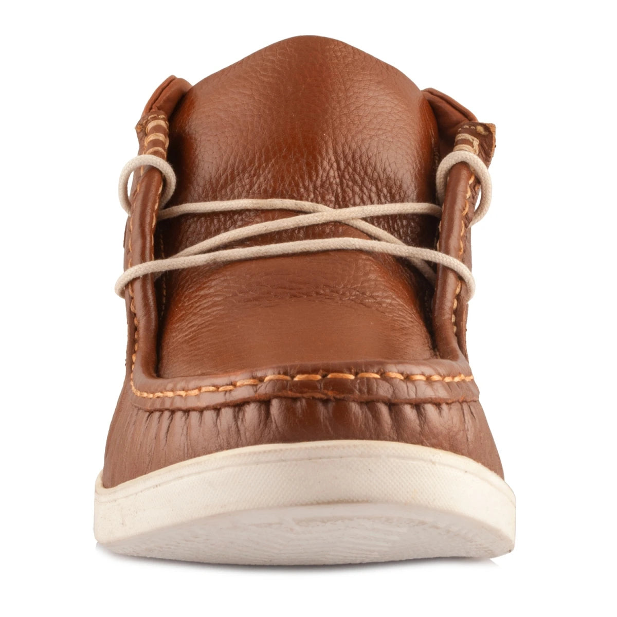 Pure Leather Low Ankle, Tan Boots with Rubber Sole - Bismark(Tan), LIV0506TAN