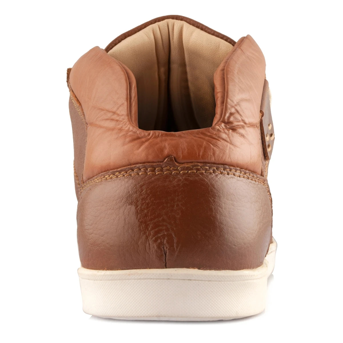 Pure Leather Low Ankle, Tan Boots with Rubber Sole - Bismark(Tan), LIV0506TAN