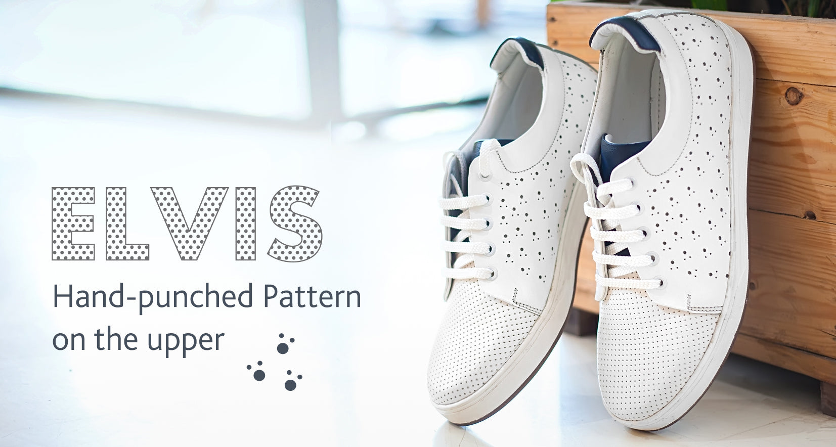 Pure Leather White Sneakers - Elvis, OPT301WHIT - Showcase Image 1