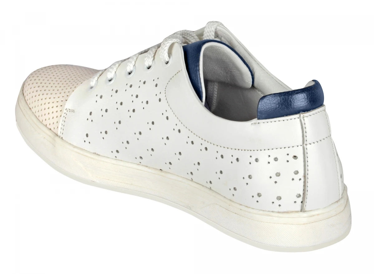 Pure Leather White Sneakers - ELVIS 2, OPT302WHIT