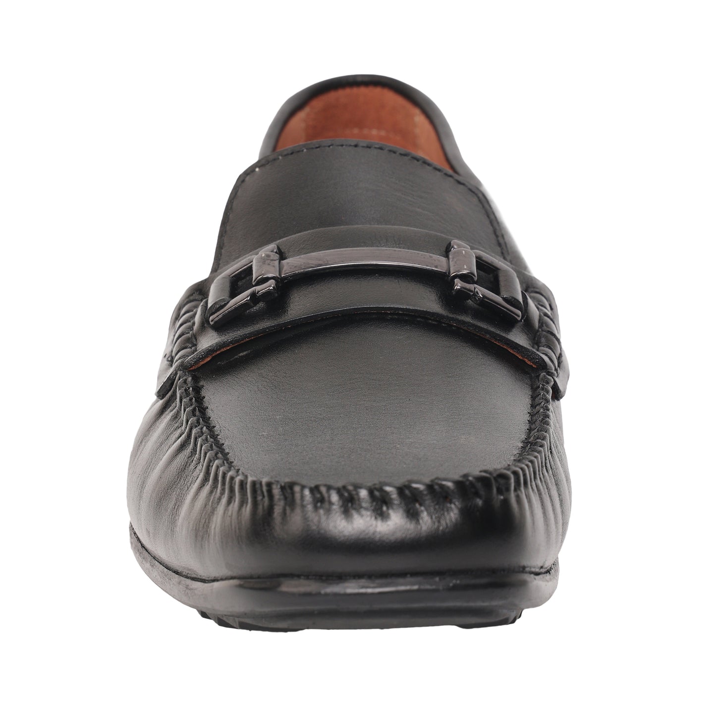 Pure Leather Black Moccasin with Powerful Grip – Osaka, OSAKA901