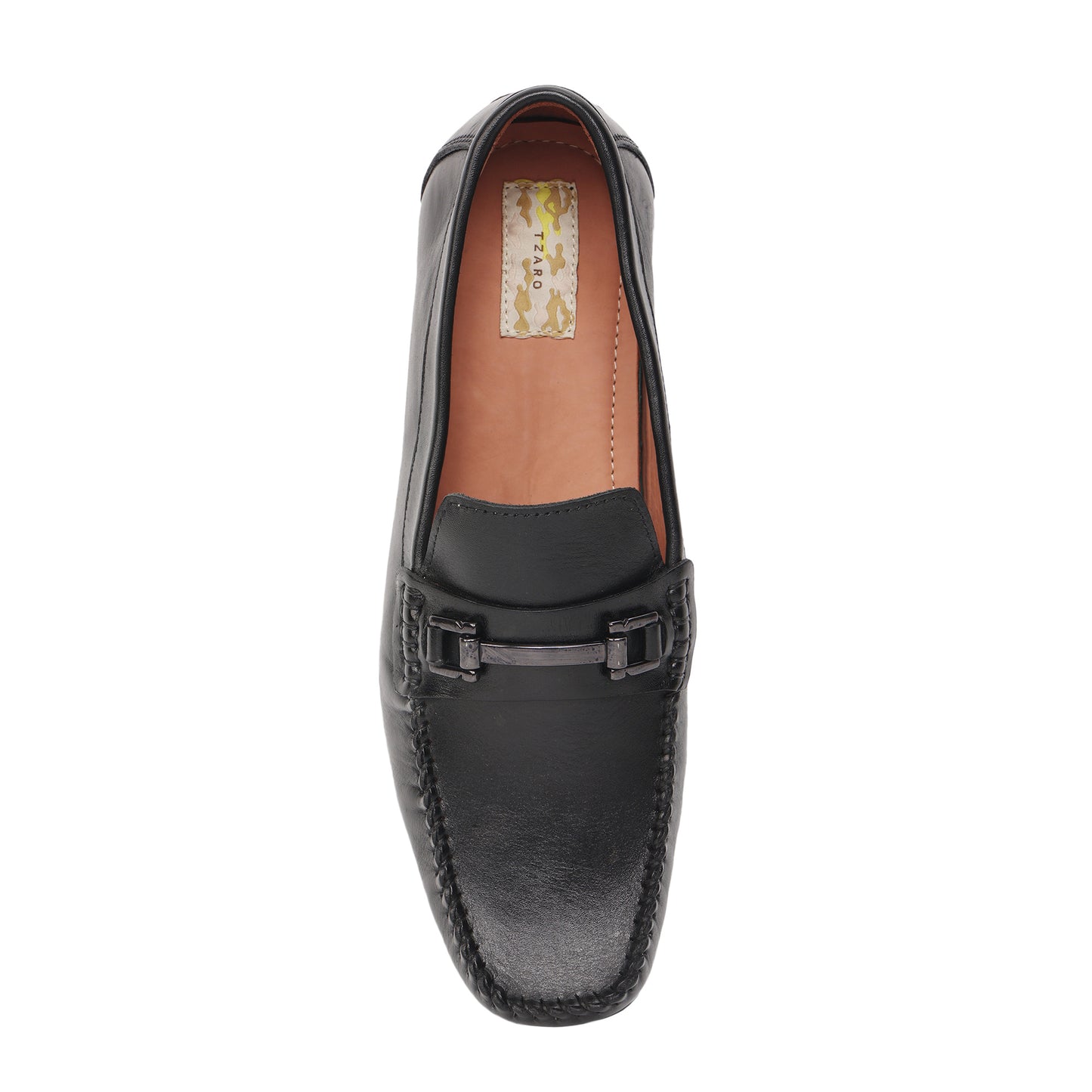 Pure Leather Black Moccasin with Powerful Grip – Osaka, OSAKA901
