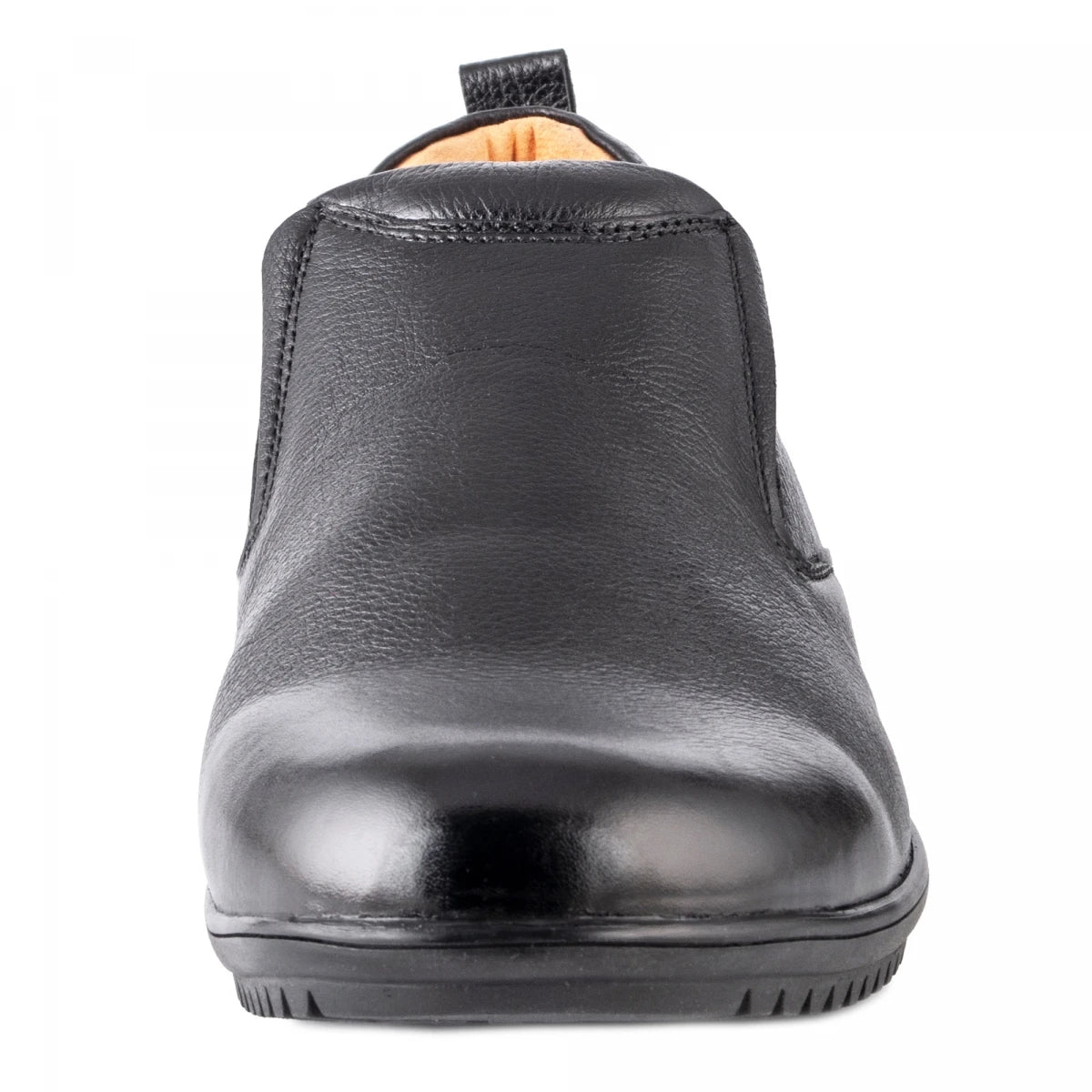 Pure Leather Super Comfortable Black Slip-on Shoe with Rubber Sole – Ibex (Black), PANRUN101