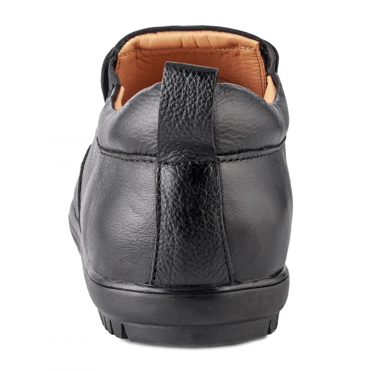 Pure Leather Super Comfortable Black Slip-on Shoe with Rubber Sole – Ibex (Black), PANRUN101