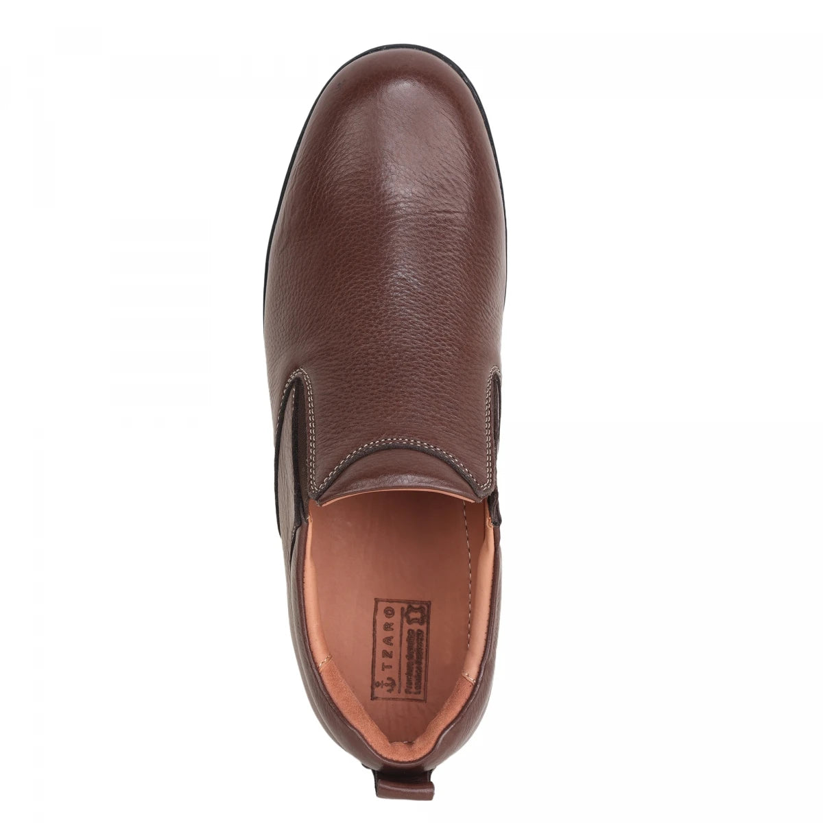 Pure Leather Cherry Color Slip-on Shoe with Anti Skid Rubber Sole- Ibex(Cherry), PANRUN102