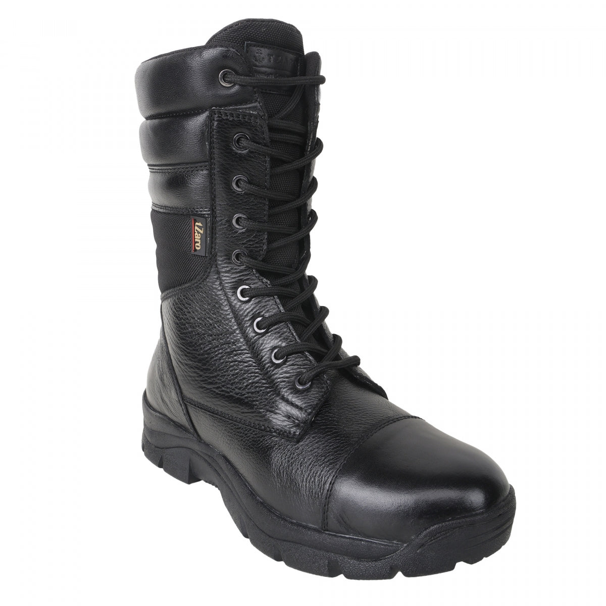 TZARO Pure Leather Black Tactical Boots Designed for Naval Personale – Pearl
