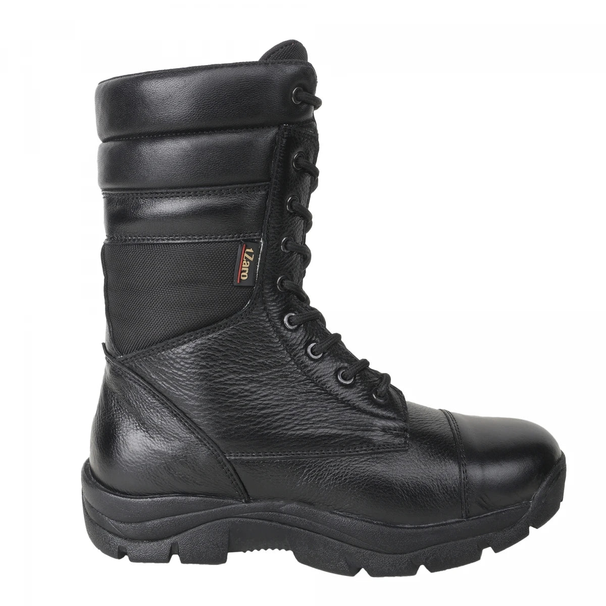 TZARO Pure Leather Black Tactical Boots Designed for Naval Personale – Pearl