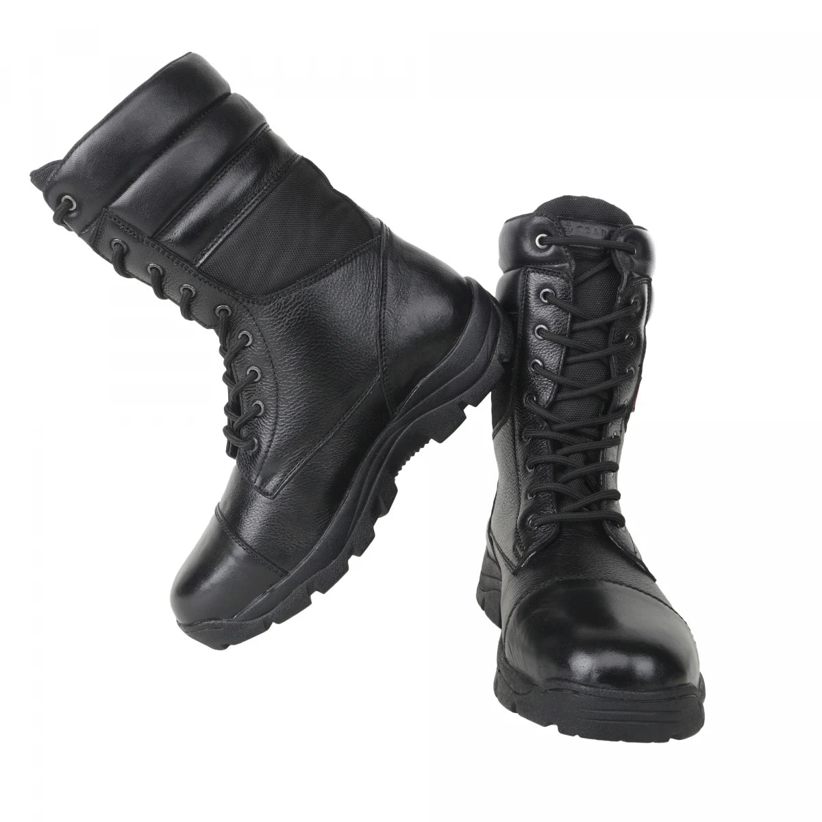 TZARO Pure Leather Black Tactical Boots Designed for Naval Personale – Pearl