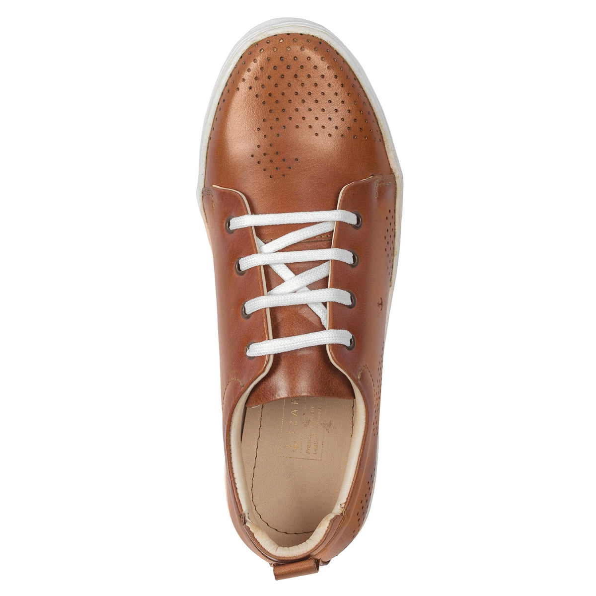 TZARO Genuine Leather Sneaker's - Tan Slater, ROM204TANWAV