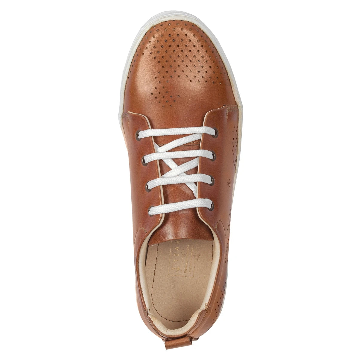 Pure Leather Tan Sneaker with White Sole - Slater (Tan), ROM204TANWAV
