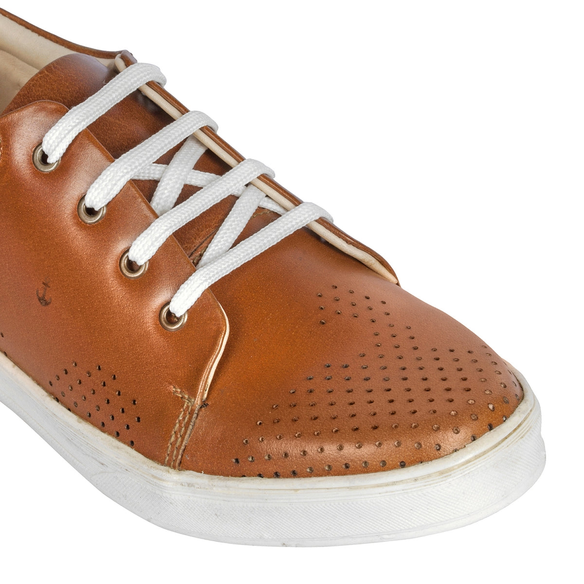 TZARO Genuine Leather Sneaker's - Tan Slater, ROM204TANWAV