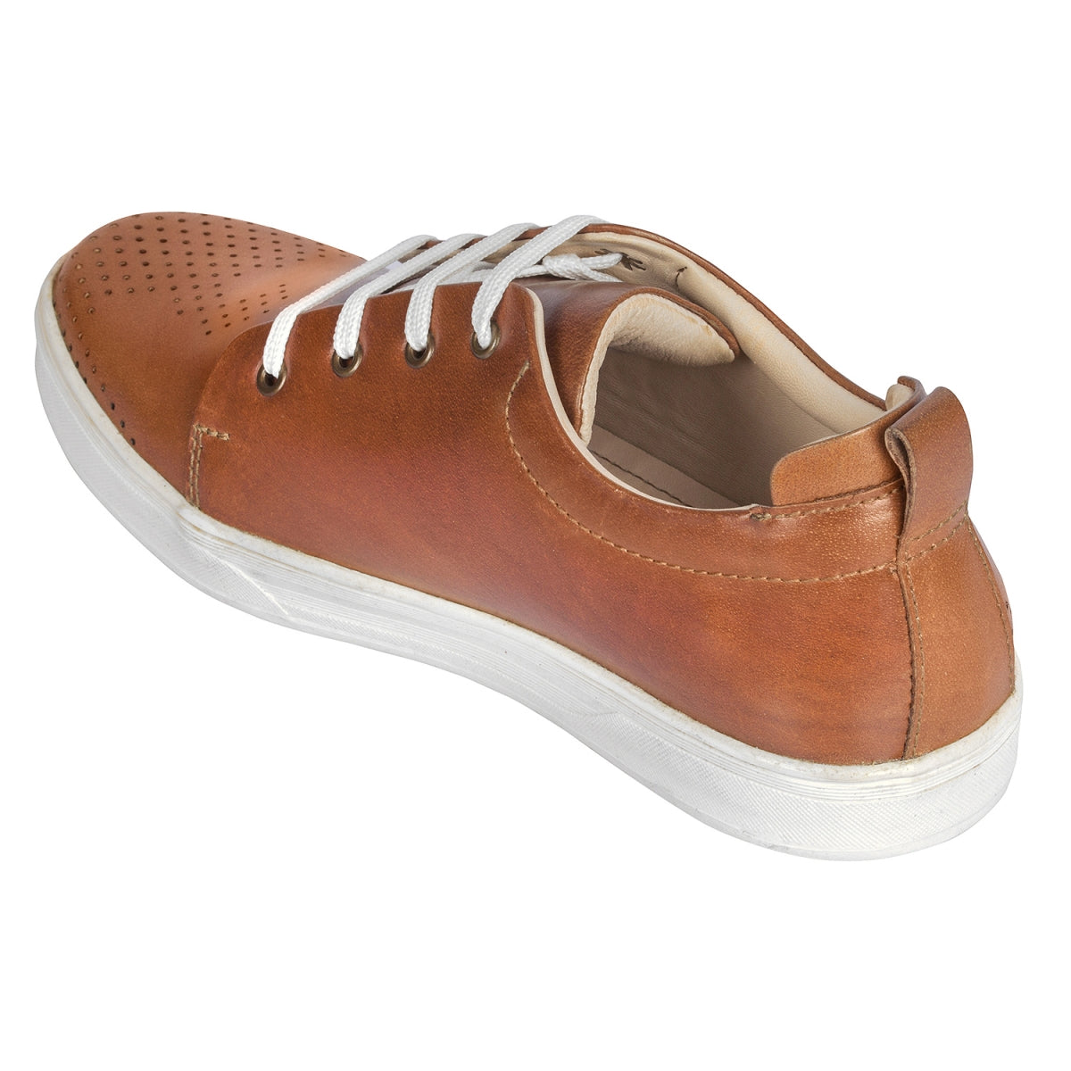TZARO Genuine Leather Sneaker's - Tan Slater, ROM204TANWAV