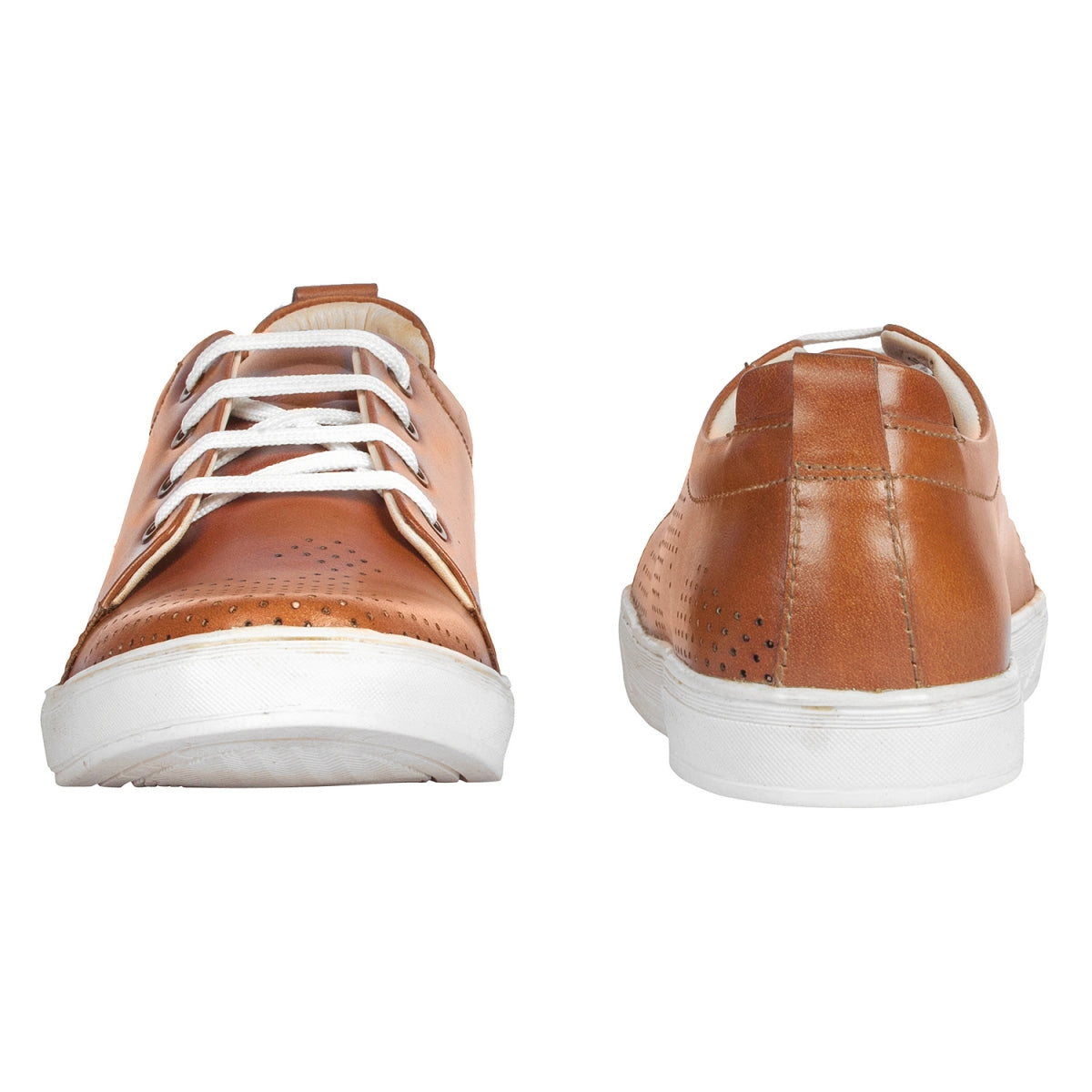 TZARO Genuine Leather Sneaker's - Tan Slater, ROM204TANWAV
