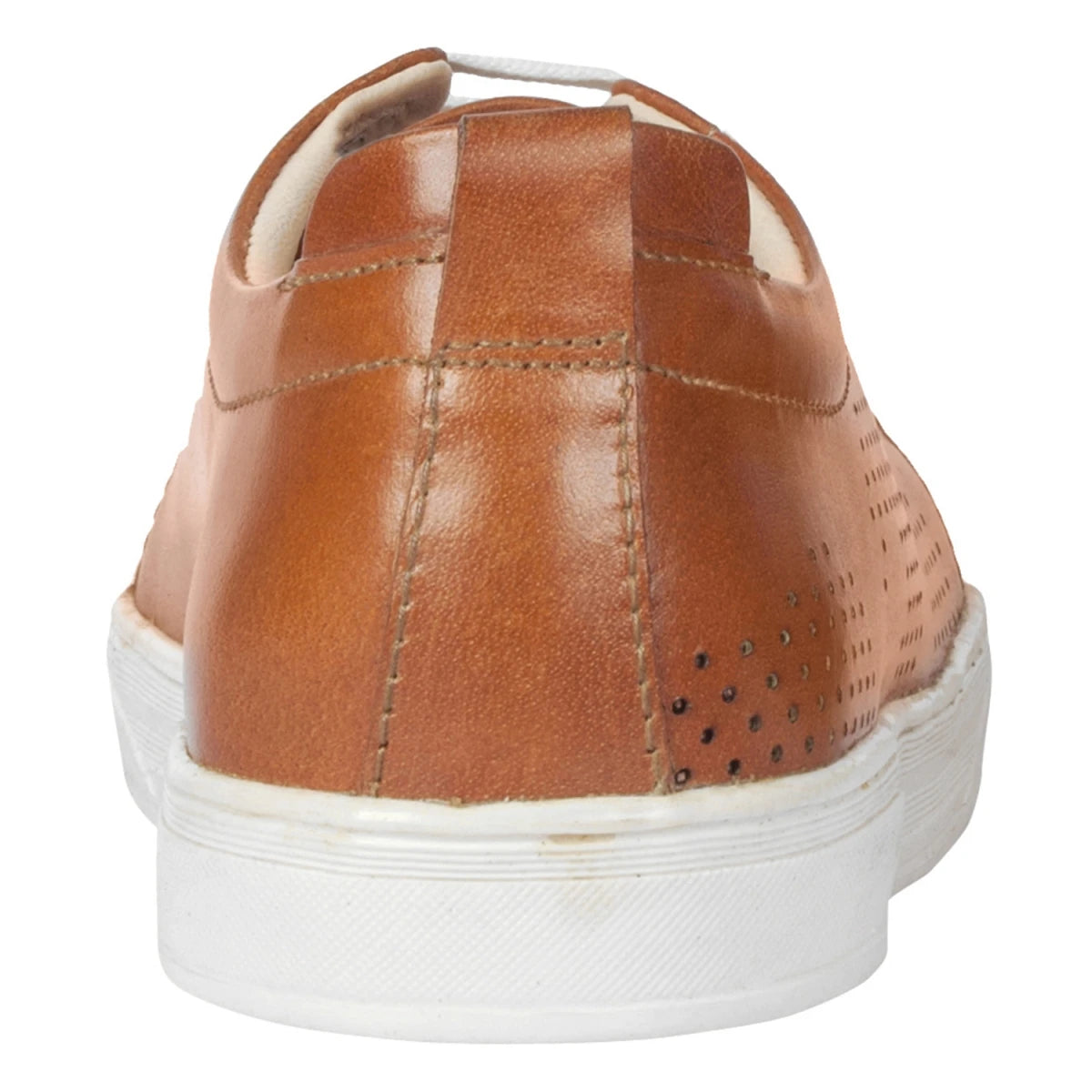 Pure Leather Tan Sneaker with White Sole - Slater (Tan), ROM204TANWAV