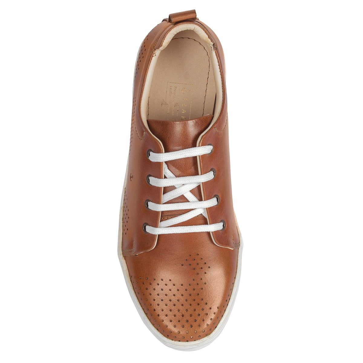TZARO Genuine Leather Sneaker's - Tan Slater, ROM204TANWAV