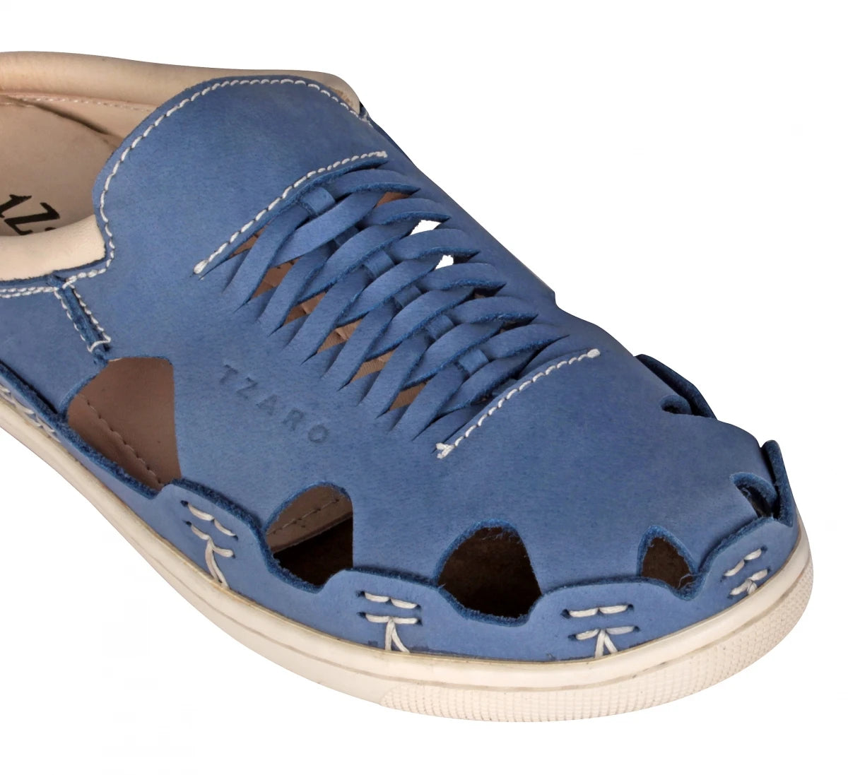 Pure Leather Navy-Blue Sandal - Blue Hector, RON4110NUBLU
