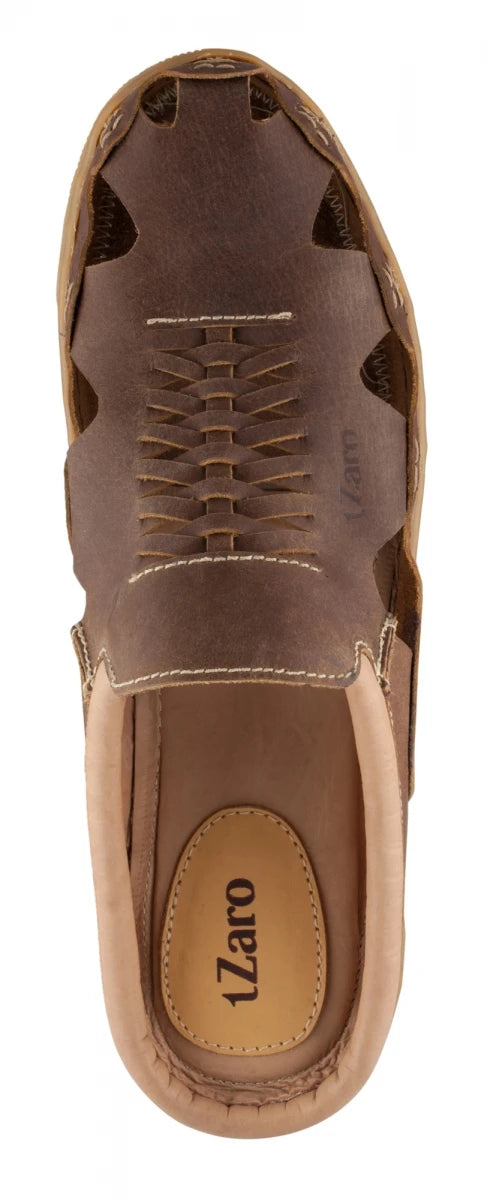 Pure Leather Mule, with Rubber Sole - Hector (Brown), RON412BRWOPU