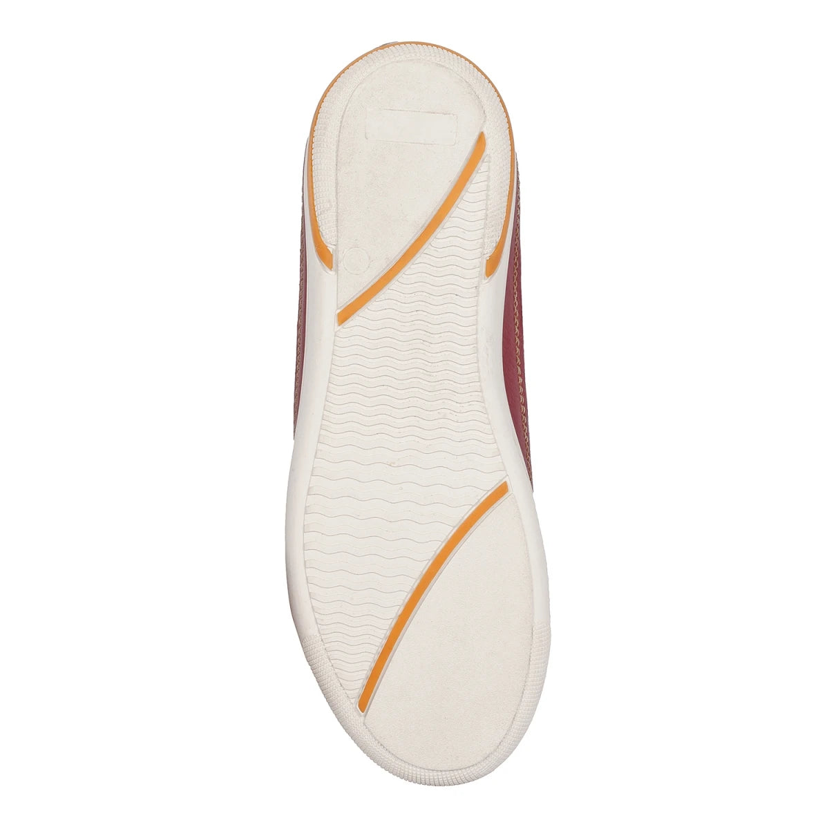 Pure Leather Sneakers with a Touch of Handloom - Loom (Red) , RON4155FABBUR