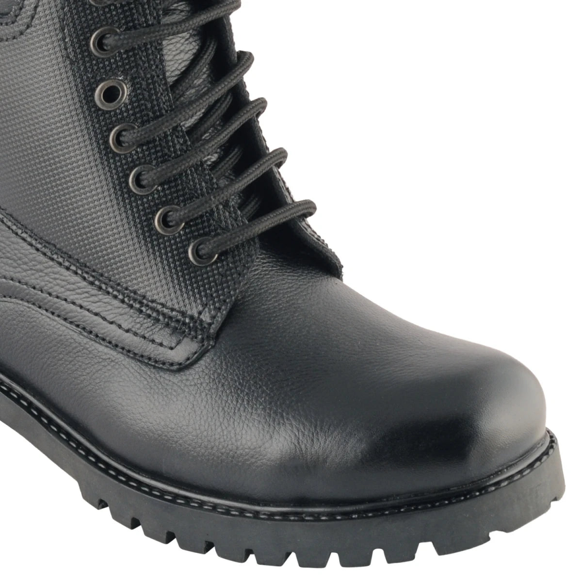Pure Leather Rugged Black Boot -  Ronda