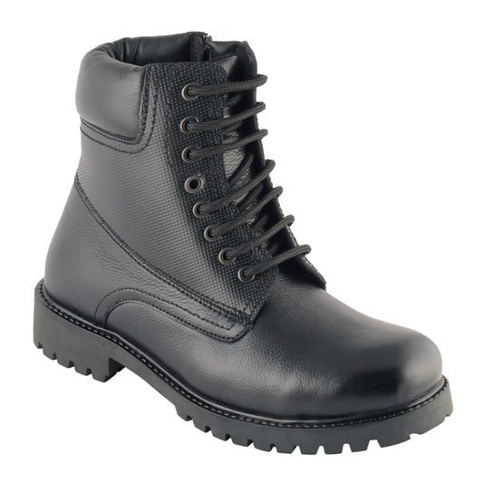 Pure Leather Rugged Black Boot -  Ronda