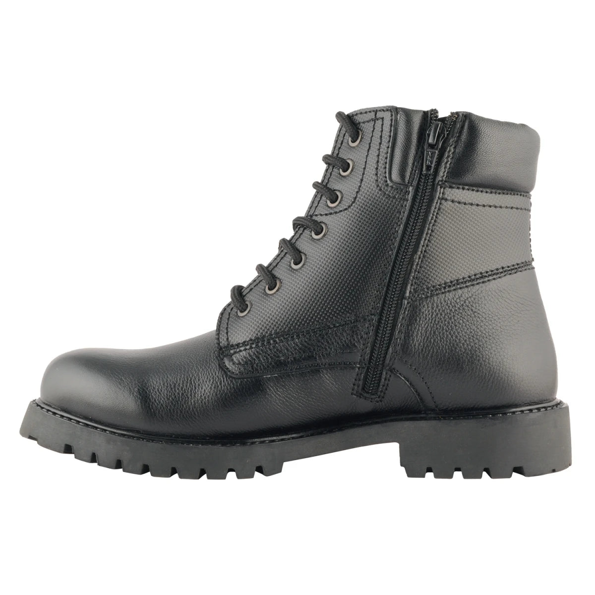 Pure Leather Rugged Black Boot -  Ronda