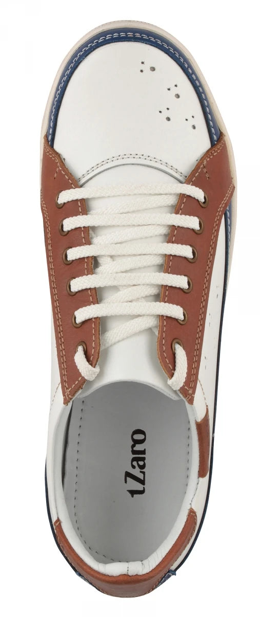 Pure Leather White Sneakers - Moscow, RONWH415PER
