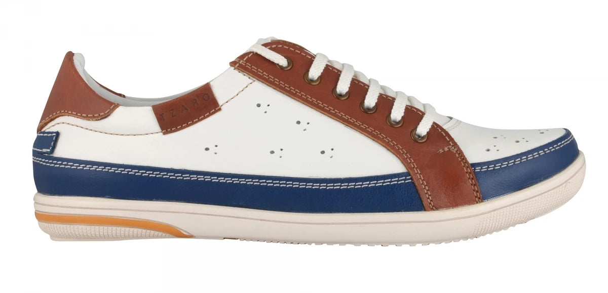 Pure Leather White Sneakers - Moscow, RONWH415PER