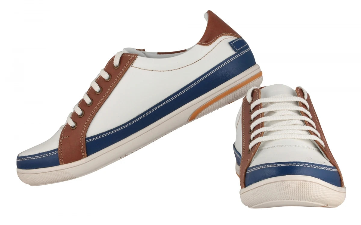 Pure Leather White Sneakers - Moscow, RONWH415PER