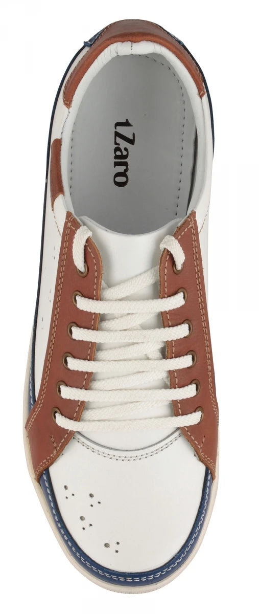 Pure Leather White Sneakers - Moscow, RONWH415PER