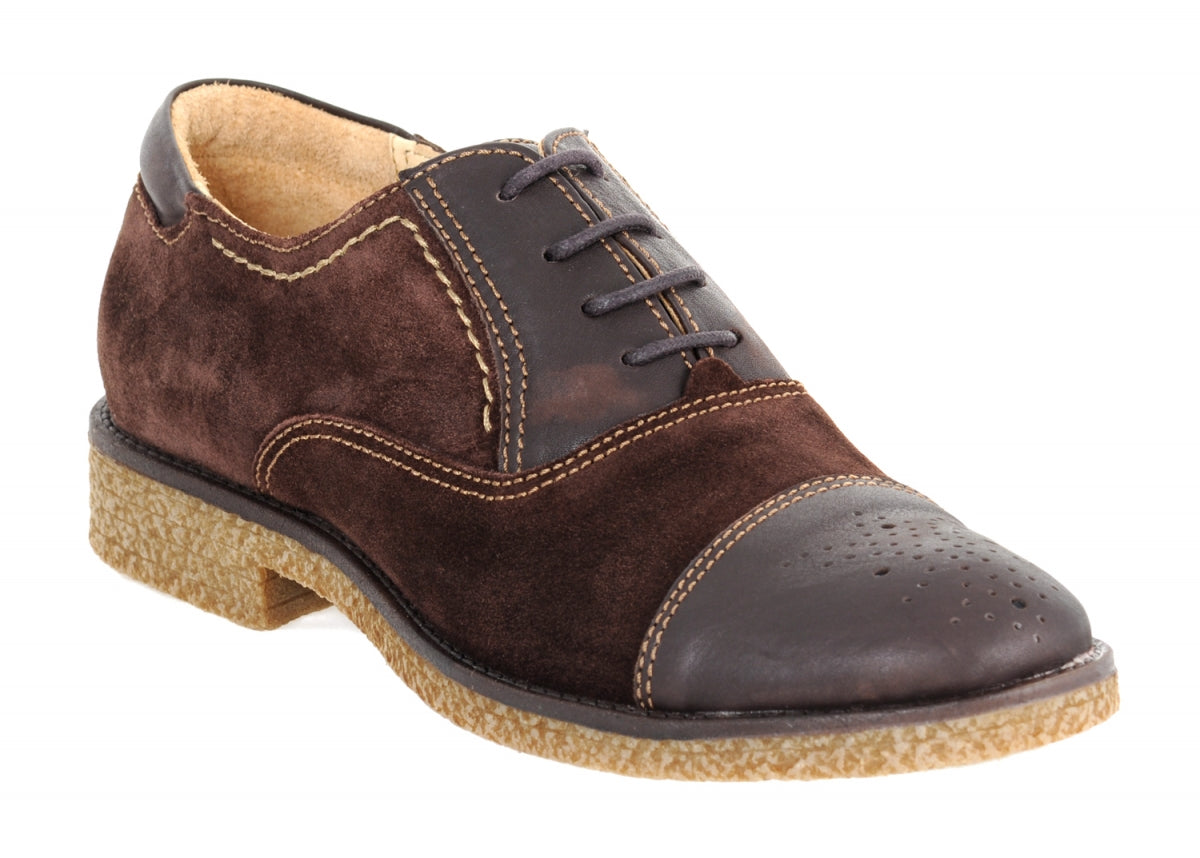Brown Leather Oxford Shoes
