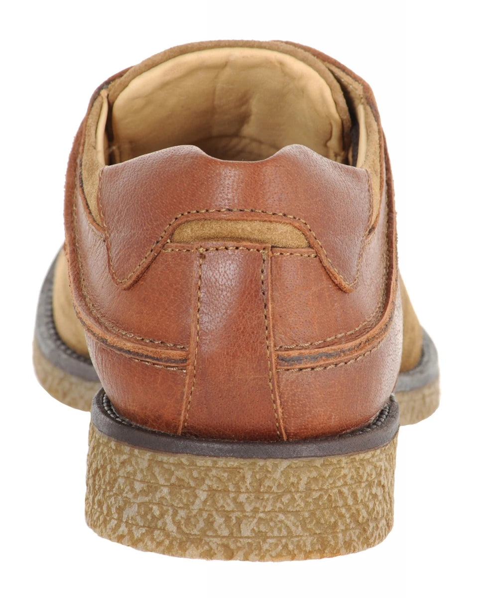 Pure Leather Sand Color Derby - William, SAHA3208CMLTAN