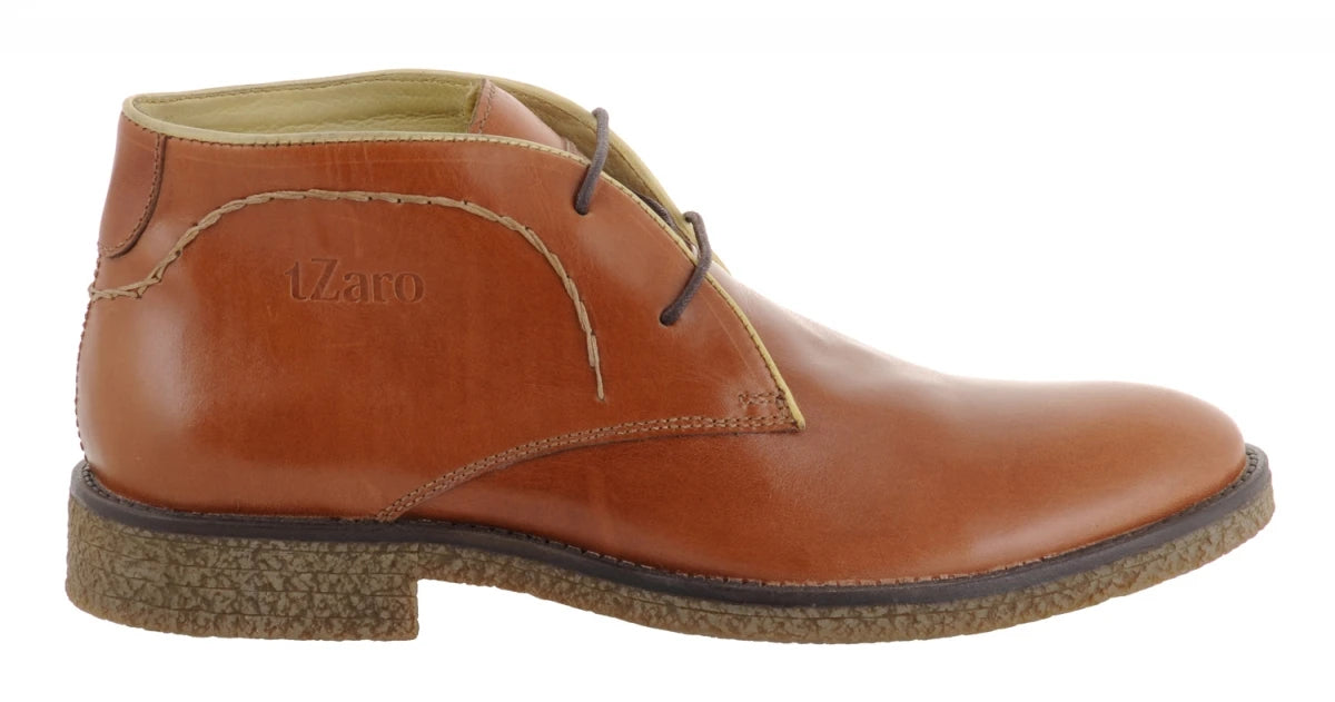 Pure Leather Tan Color Desert Boots - Sahara, SAHA3209TRCRNC
