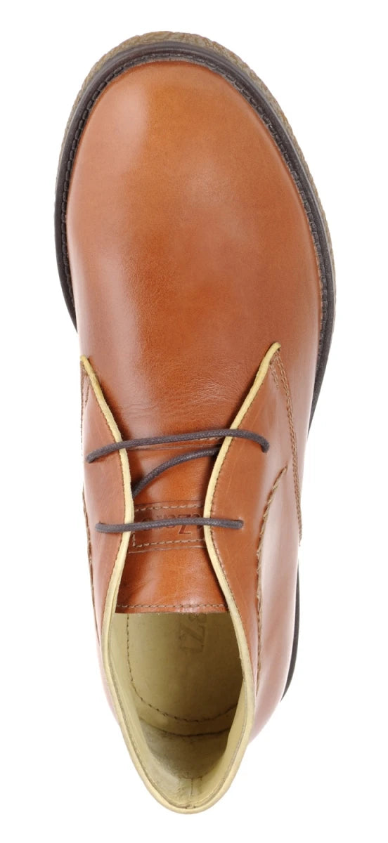 Pure Leather Tan Color Desert Boots - Sahara, SAHA3209TRCRNC