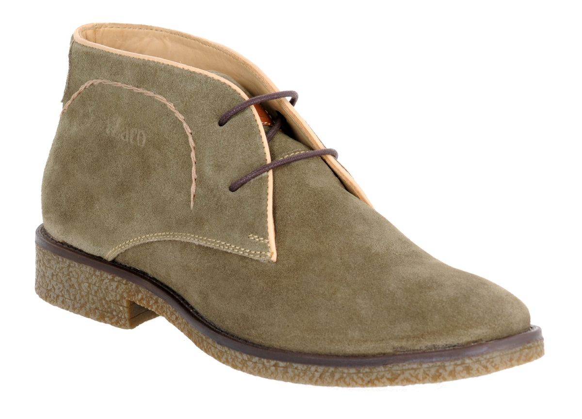 Olive Genuine Leather Ankle Boots Online for Men Online