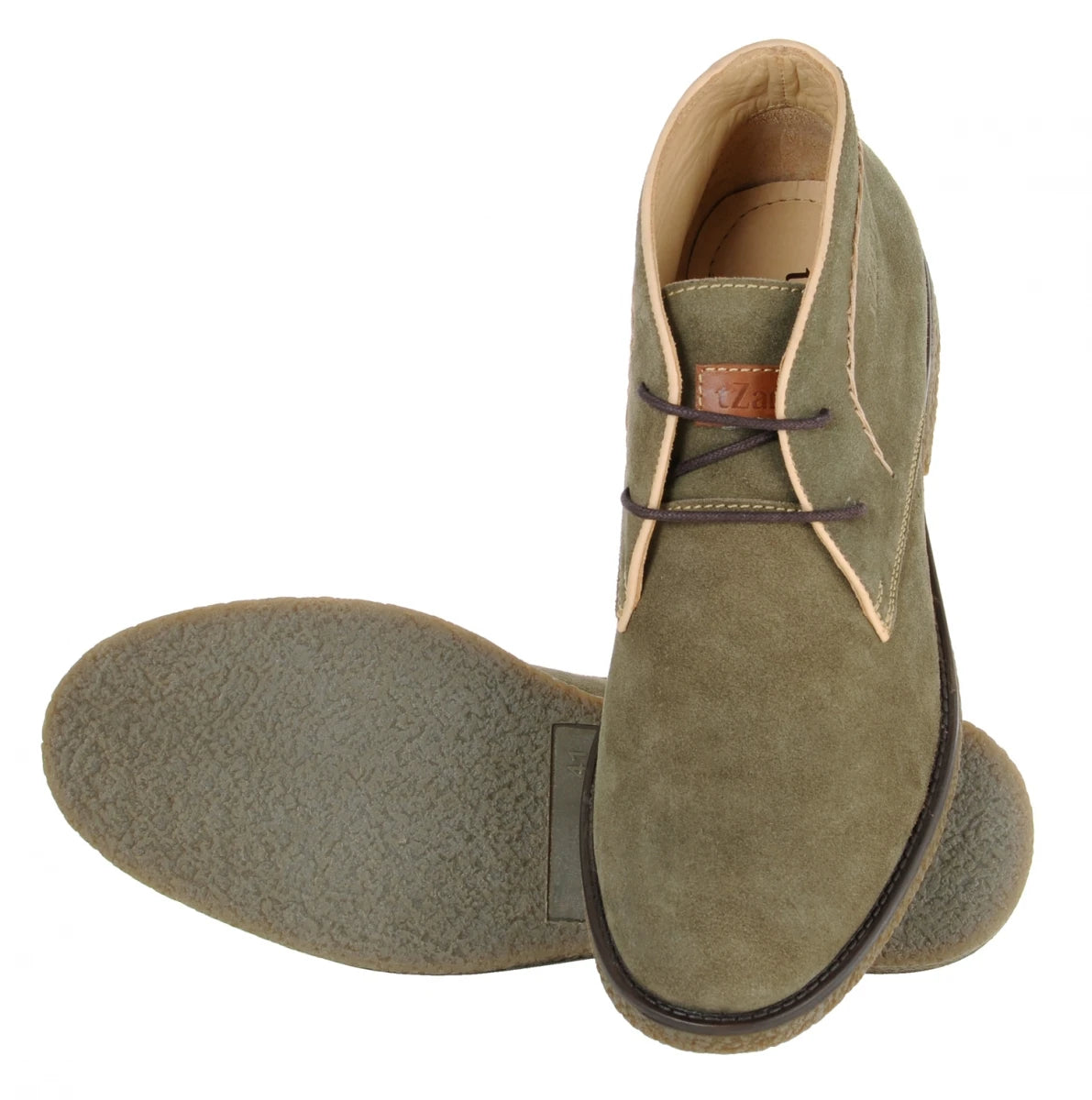 Pure Leather Olive Green Desert Boots - Dune (OG), SAHA3210SUDOLV