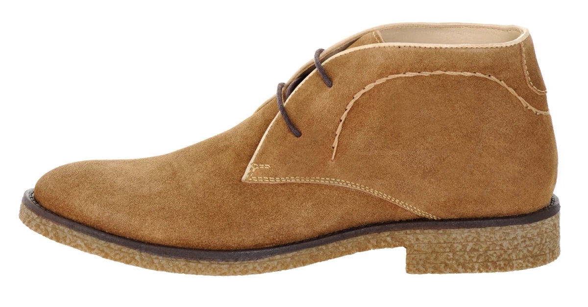 Pure Leather Tan Color Desert Boots - Sand Dune, SAHA3211SUDTAN