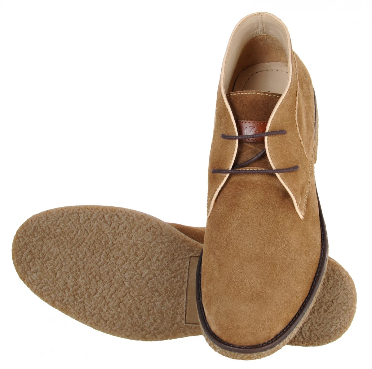Pure Leather Tan Color Desert Boots - Sand Dune, SAHA3211SUDTAN
