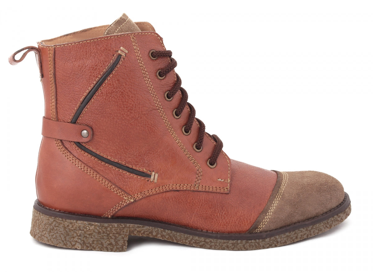 TZARO Genuine Leather Brown Boots - Capone, SAHA3215TANCUR