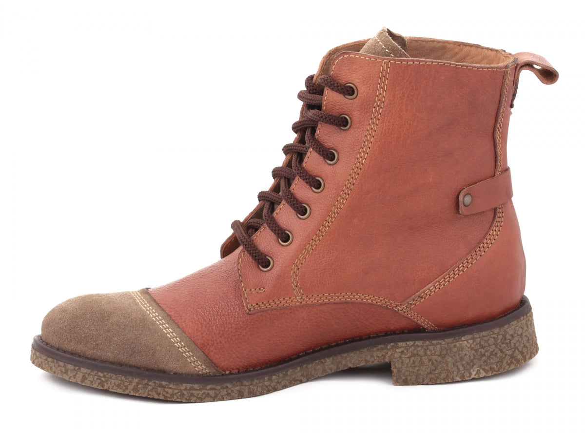 TZARO Genuine Leather Brown Boots - Capone, SAHA3215TANCUR