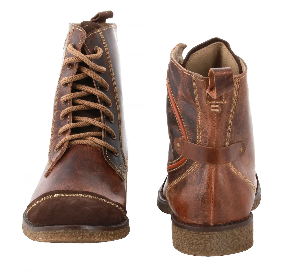 Genuine Brown Leather Boots - Tattaglia, SAHA3216CRZCUR
