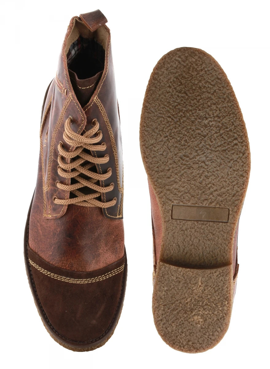 Genuine Brown Leather Boots - Tattaglia, SAHA3216CRZCUR