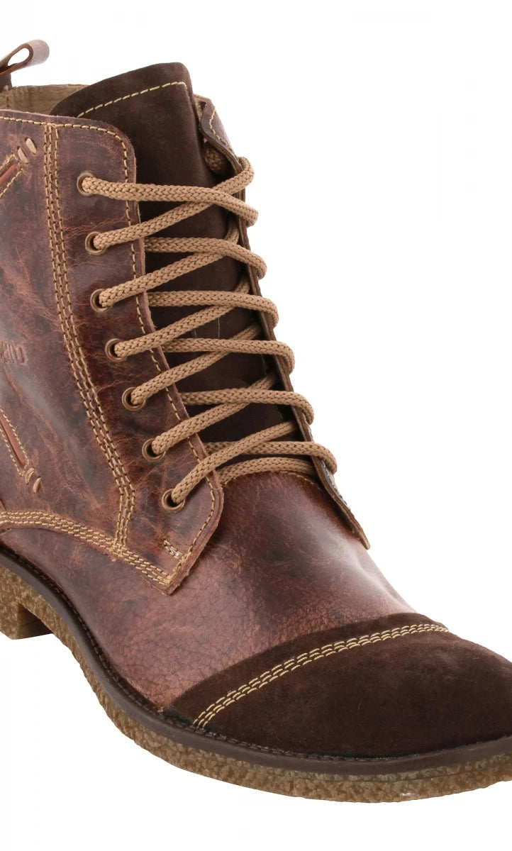 Genuine Brown Leather Boots - Tattaglia, SAHA3216CRZCUR