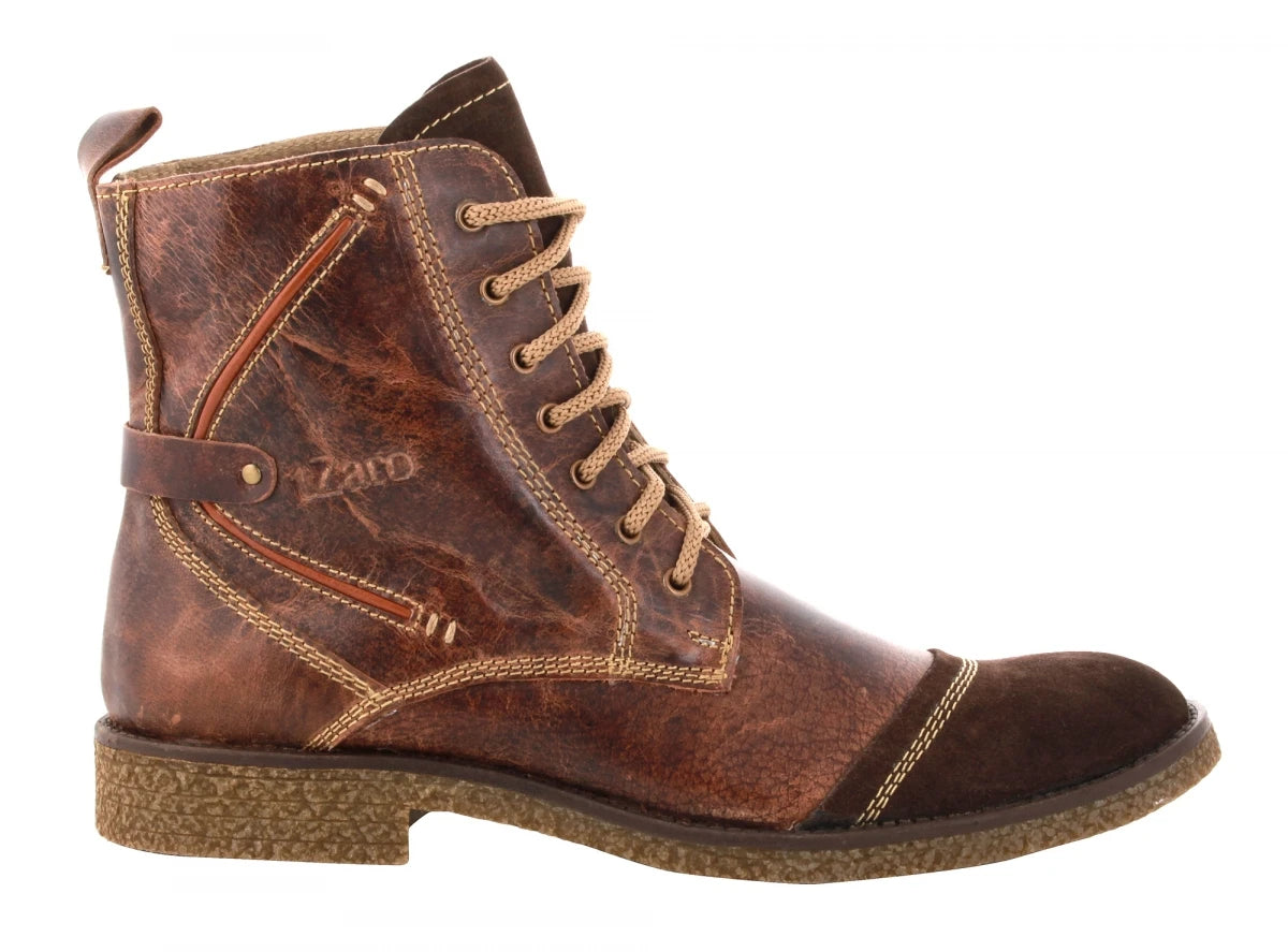 Genuine Brown Leather Boots - Tattaglia, SAHA3216CRZCUR