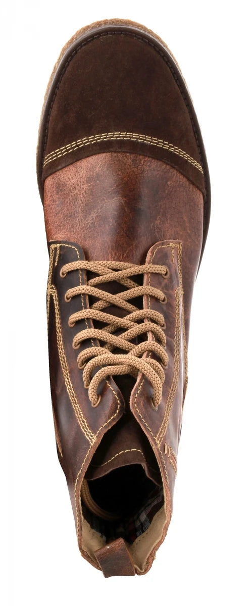 Genuine Brown Leather Boots - Tattaglia, SAHA3216CRZCUR
