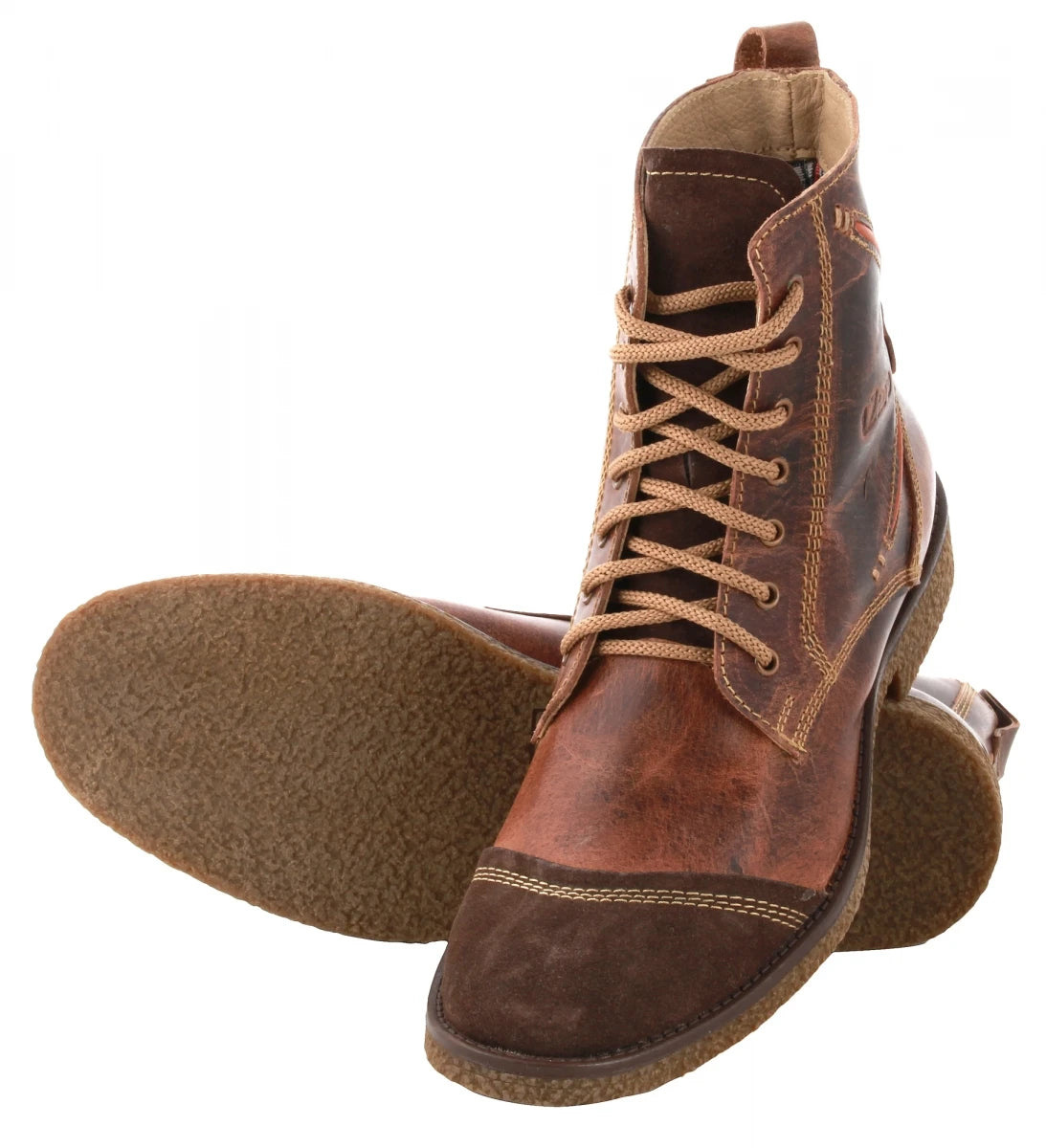 Genuine Brown Leather Boots - Tattaglia, SAHA3216CRZCUR