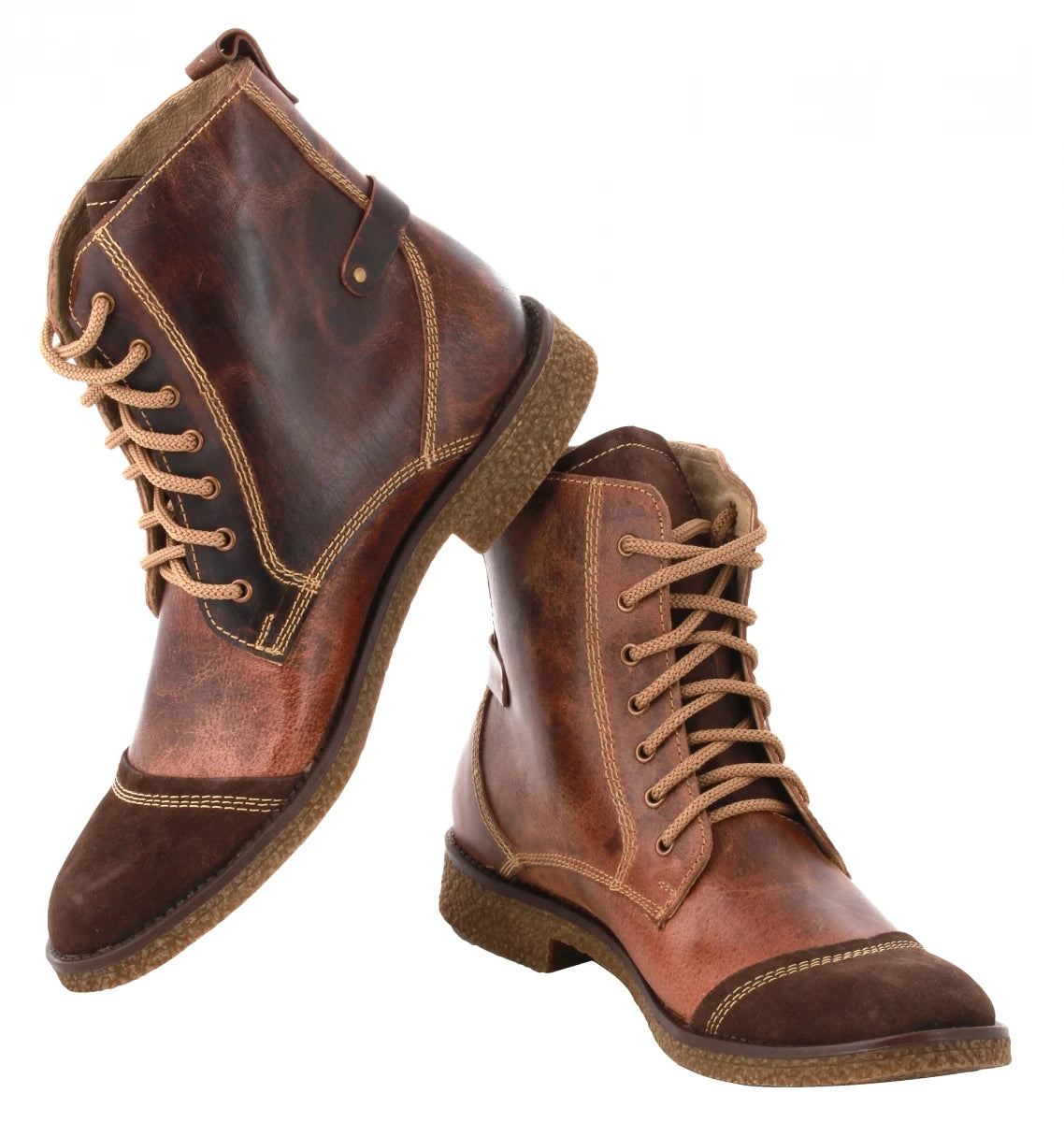 Genuine Brown Leather Boots - Tattaglia, SAHA3216CRZCUR